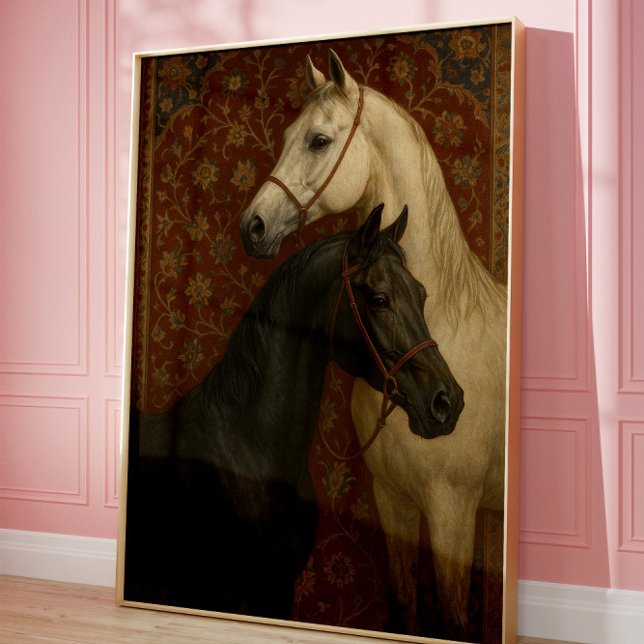 Arte de pared de caballo estilo vintage elegante (Subido por el creador)