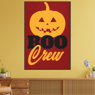 Arte de pared de calabaza de la tripulación BOO co