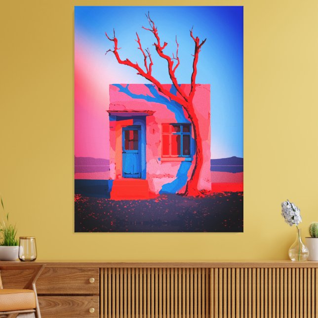 Arte de Pared de Casa del Desierto Surrealista – M (Insitu (Sala de estar))
