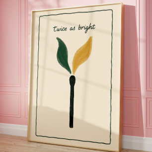 Arte de pared de cerillas   Motivacional minimalis