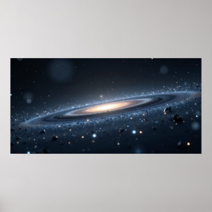 Arte de pared de cielo nocturno galáctico – Espaci
