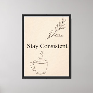 Arte de pared de cita minimalista constante
