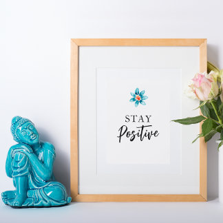 Arte de pared de citas motivadoras positivas para 