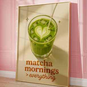 Arte de Pared de Cocina Bar de Café Matcha Latte