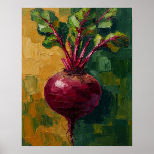 Arte de pared de cocina de remolacha