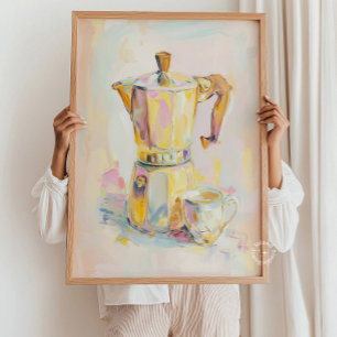 Arte de pared de cocina espresso café Moka italian