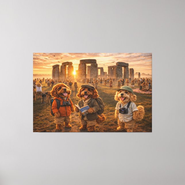 Arte de Pared de Cockapoo de Lujo - Arte de Stoneh (Anverso)