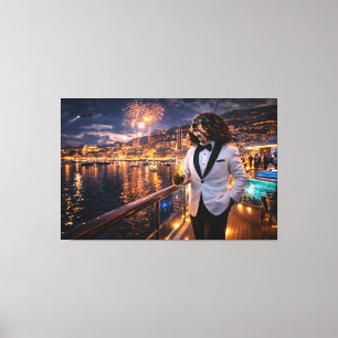 Arte de Pared de Cockapoo de Lujo – Vida Nocturna