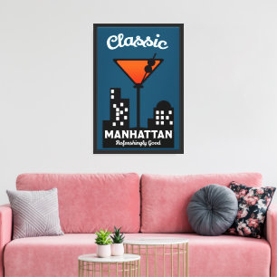 Arte de Pared de Cóctel Manhattan
