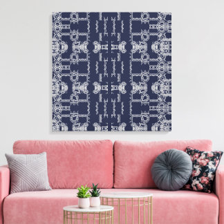Arte de pared de colores con patrón desplazado gri