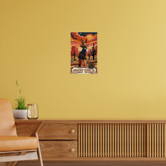 Arte de Pared de Conejo del Desierto