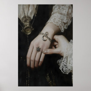 Arte de Pared de Dark Academia de Pulsera de Encan