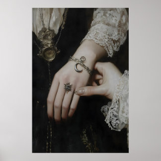 Arte de Pared de Dark Academia de Pulsera de Encan