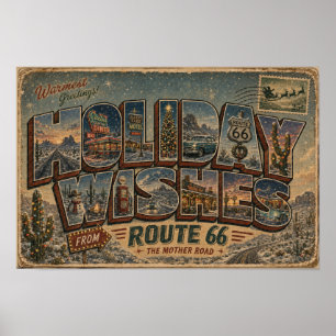 Arte de pared de deseos de vacaciones de la ruta 6