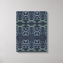 Arte De Pared De Diseñador Con Azul Naval