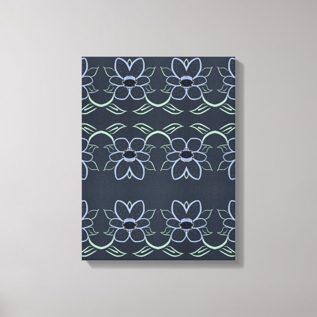 Arte De Pared De Diseñador Con Azul Naval (Anverso)