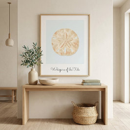 Arte de Pared de Dólar de Arena Costero Moderno
