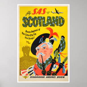 Arte de pared de Escocia Póster de viaje Impresión