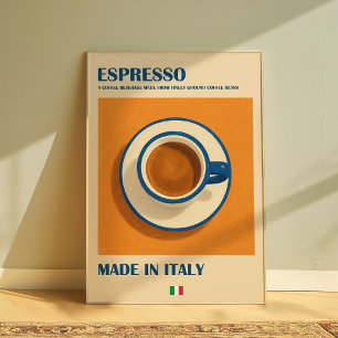 Arte de Pared de Espresso Italiano, Café Minimalis