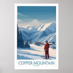 Arte de pared de esquí de Copper Mountain Deportes