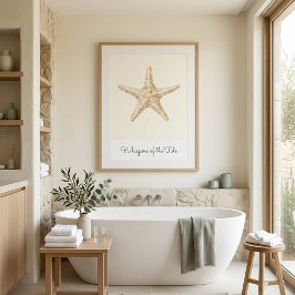 Arte de Pared de Estrella de Mar Costera Moderna