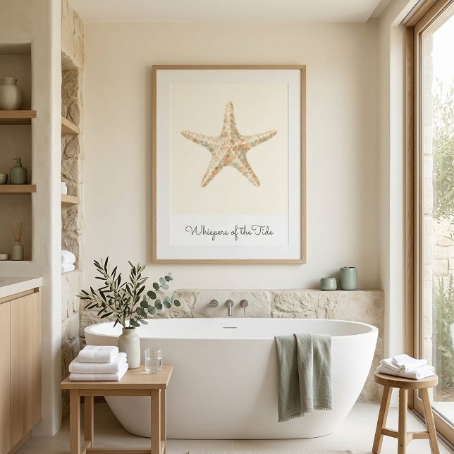Arte de Pared de Estrella de Mar Costera Moderna (Subido por el creador)