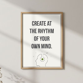 Arte de pared de estudio creativo. Inspiración min