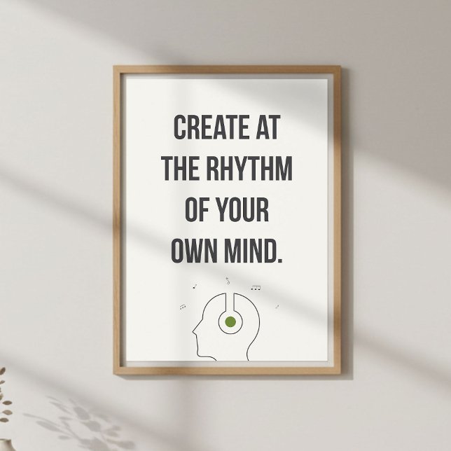 Arte de pared de estudio creativo. Inspiración min (Subido por el creador)