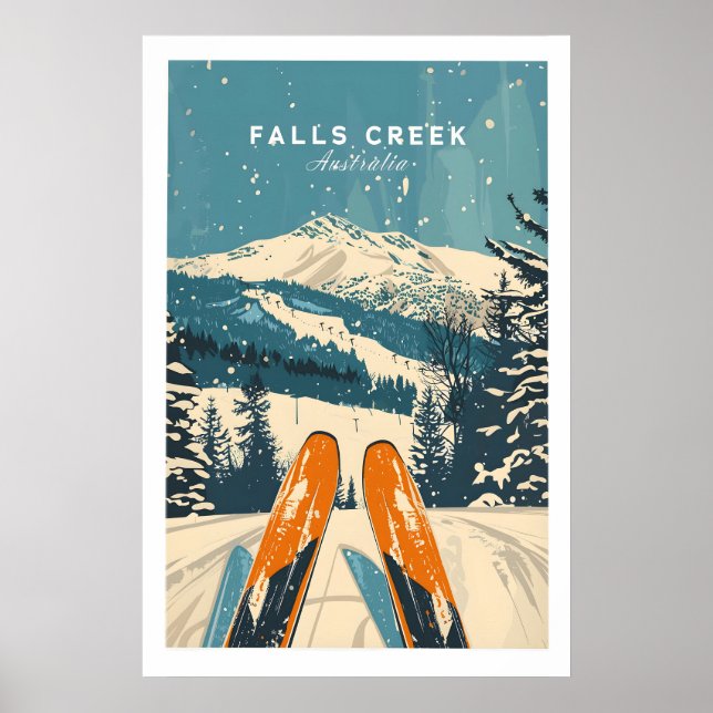 Arte de pared de Falls Creek 1 (Frente)