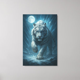 Arte de pared de fantasía mística: Dragón vs Tigre