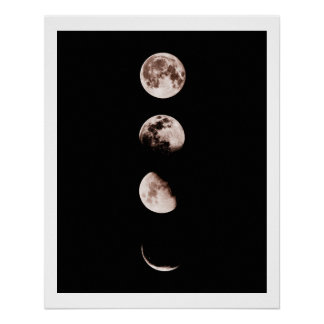 Arte de pared de fases lunares – Decoración celest