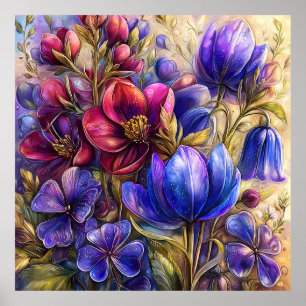 Arte de Pared de Flores Hermosas de Primavera 17