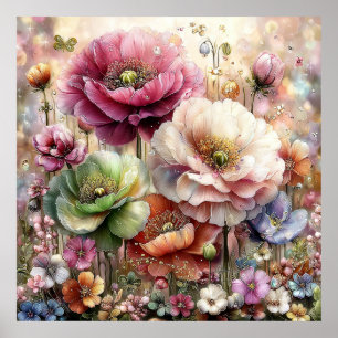 Arte de Pared de Flores Hermosas de Primavera 3a