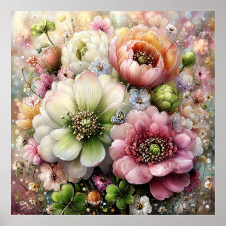 Arte de Pared de Flores Hermosas de Primavera 3b