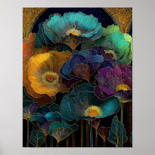 Arte de pared de flores surrealista – Descarga imp