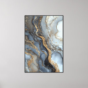 Arte de pared de fluido abstracto elegante