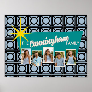 Arte de pared de fotos familiares personalizadas d