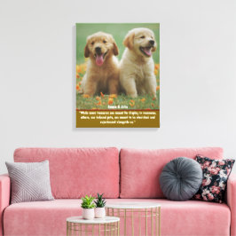 Arte de pared de fotos personalizadas de mascotas 