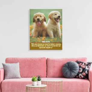 Arte de pared de fotos personalizadas de mascotas 