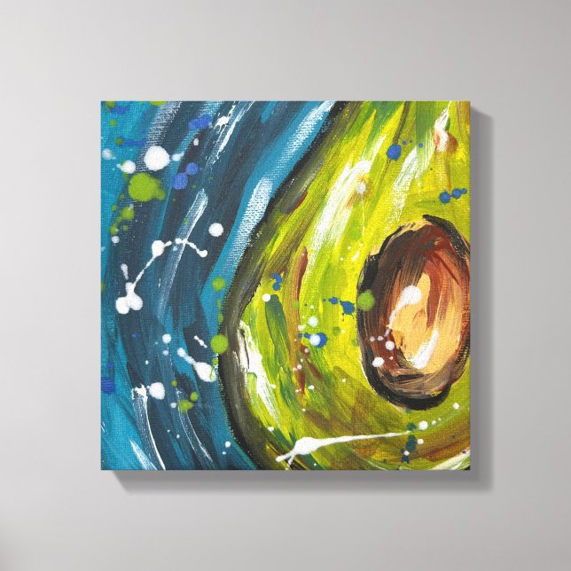 Arte de Pared de Fruta de Aguacate (Anverso)