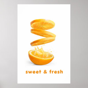 Arte de Pared de Frutas Splash de Verano