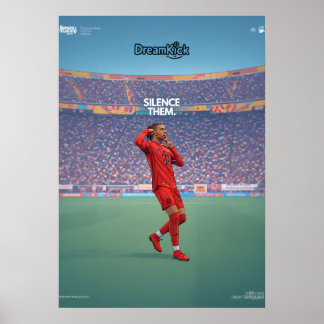 Arte de pared de fútbol – “Siléncialos” Inspirador