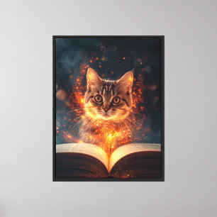 Arte de pared de gato mágico