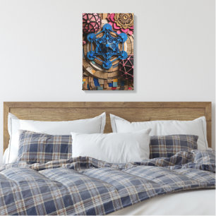 Arte de pared de geometría sagrada 3D