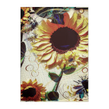 Arte de Pared de Girasol Acrílico
