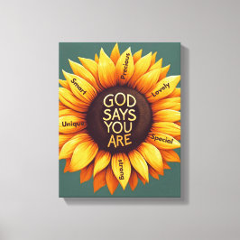 Arte de pared de girasoles - Motivacional