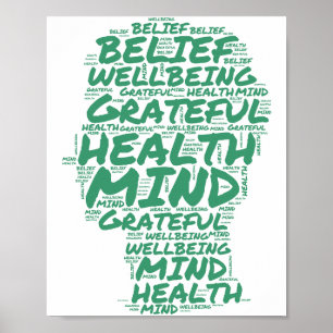 Arte de pared de gratitud minimalista moderno