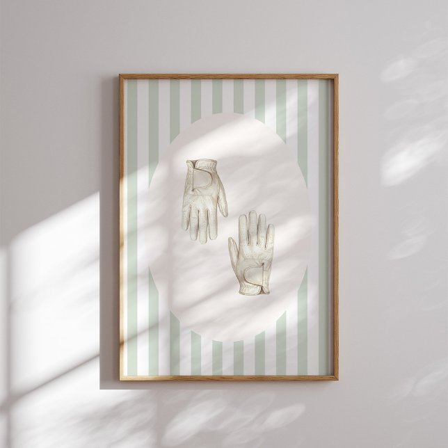 Arte de pared de guantes de golf vintage (Subido por el creador)