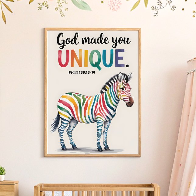 Arte de pared de guardería cristiano Dios te hizo  (Subido por el creador)