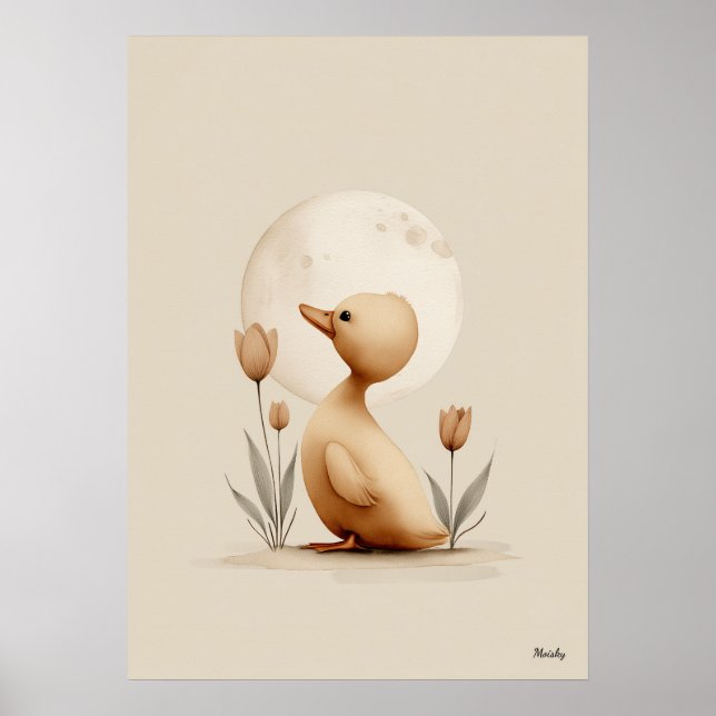 Arte de pared de guardería de patos escandinavos n (Frente)